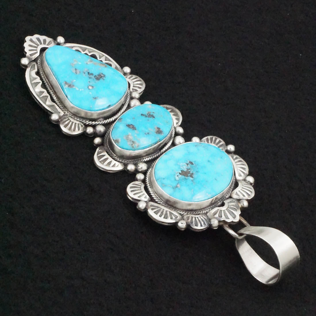 Bobby Johnson Turquoise & Sterling Silver Pendant