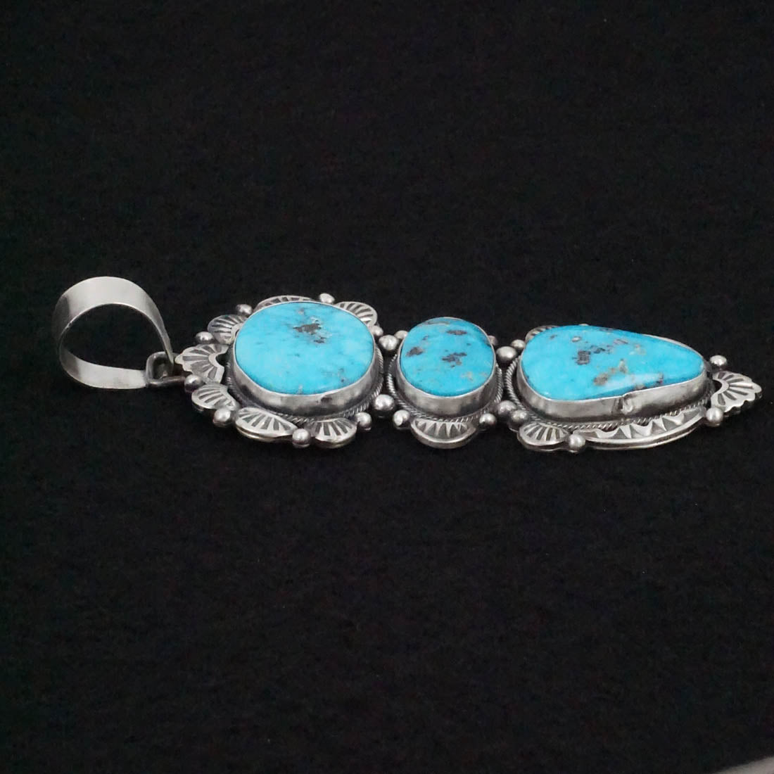 Bobby Johnson Turquoise & Sterling Silver Pendant