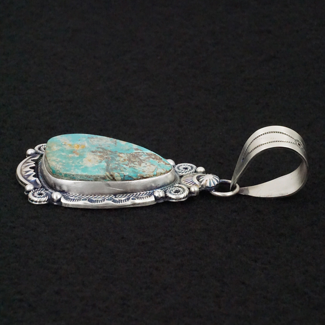 Jackson Hoskie Turquoise & Sterling Silver Pendant