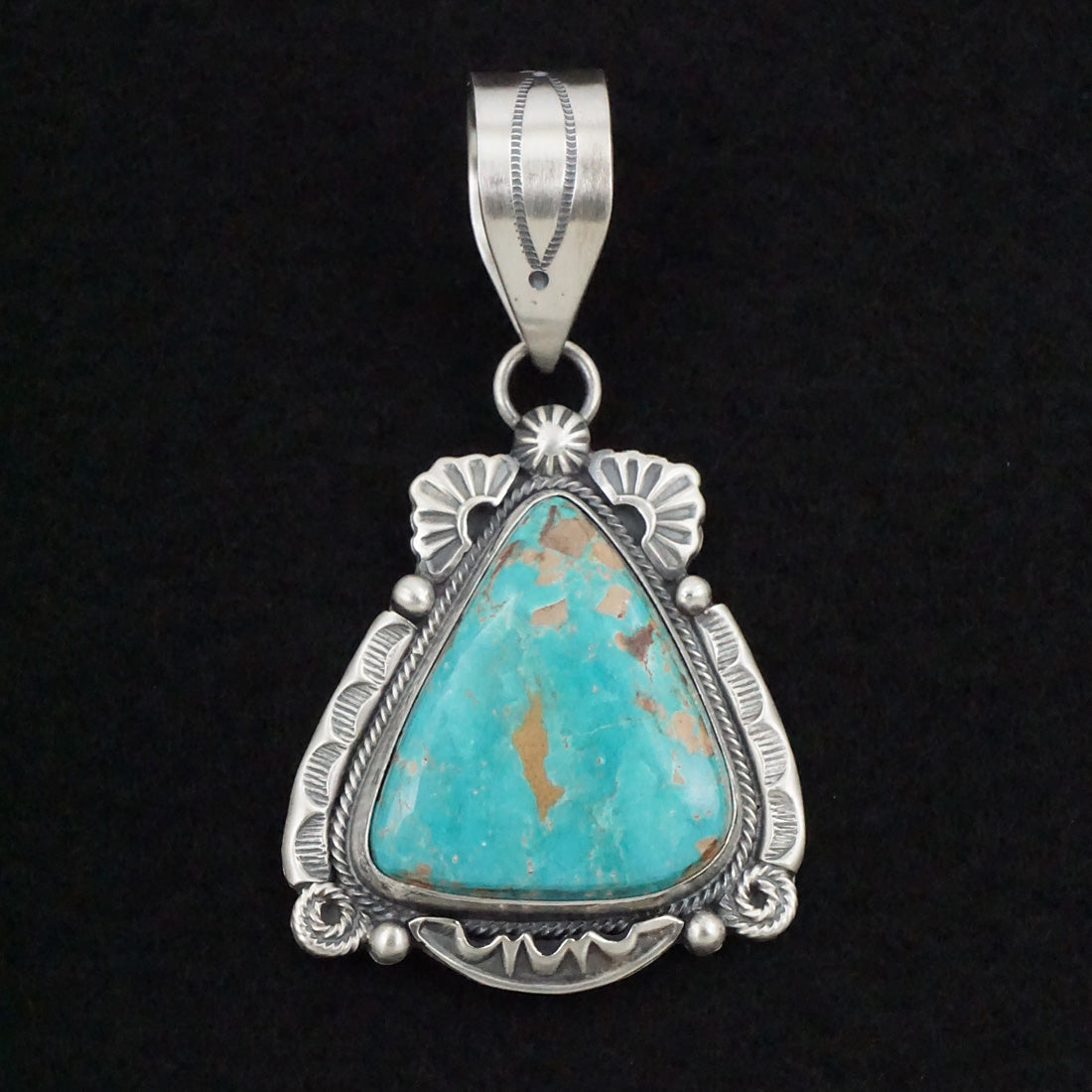 Jackson Hoskie Turquoise & Sterling Silver Pendant