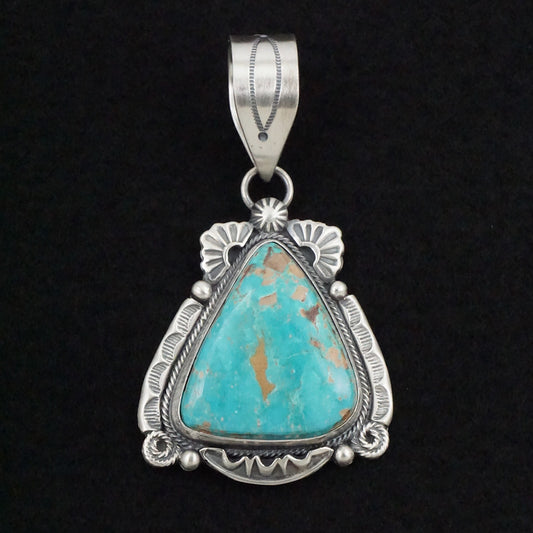 Jackson Hoskie Turquoise & Sterling Silver Pendant