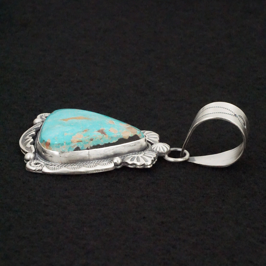 Jackson Hoskie Turquoise & Sterling Silver Pendant