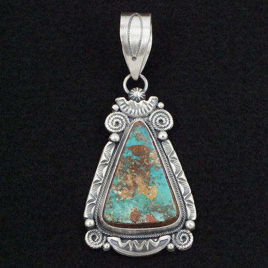 Jackson Hoskie Turquoise & Sterling Silver Pendant