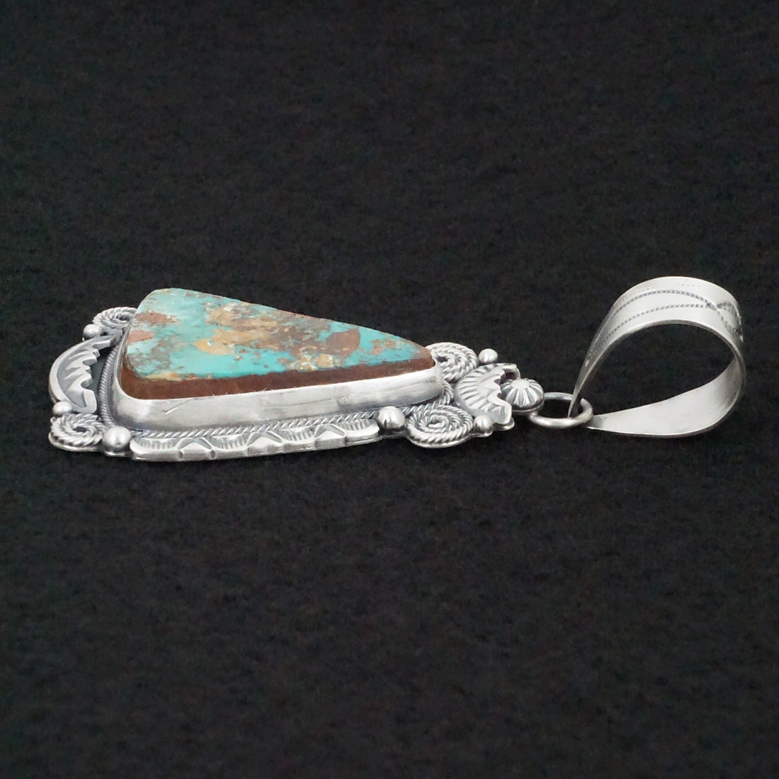 Jackson Hoskie Turquoise & Sterling Silver Pendant