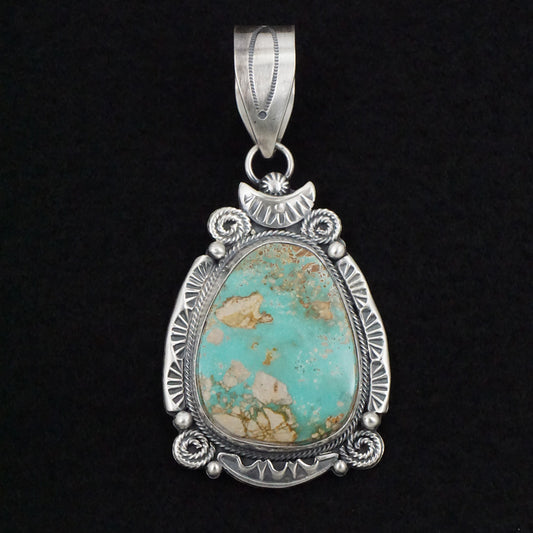 Jackson Hoskie Turquoise & Sterling Silver Pendant