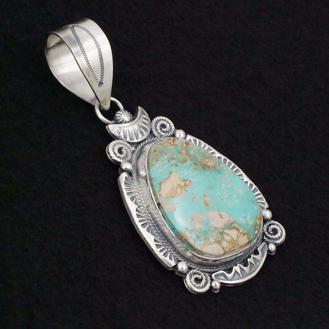 Jackson Hoskie Turquoise & Sterling Silver Pendant