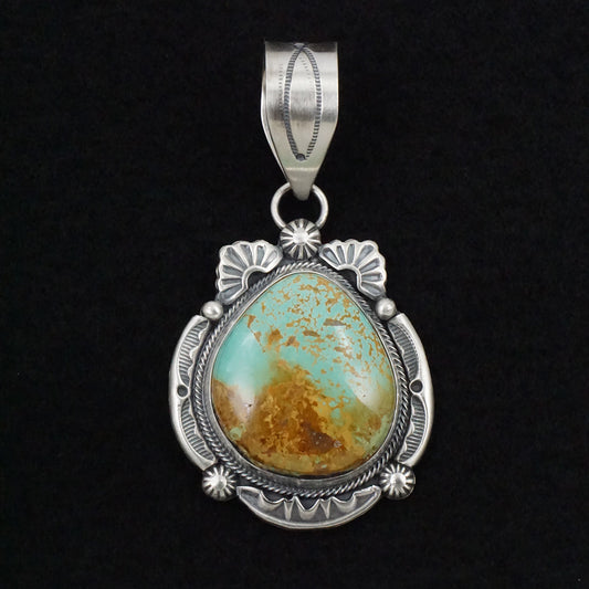 Jackson Hoskie Turquoise & Sterling Silver Pendant