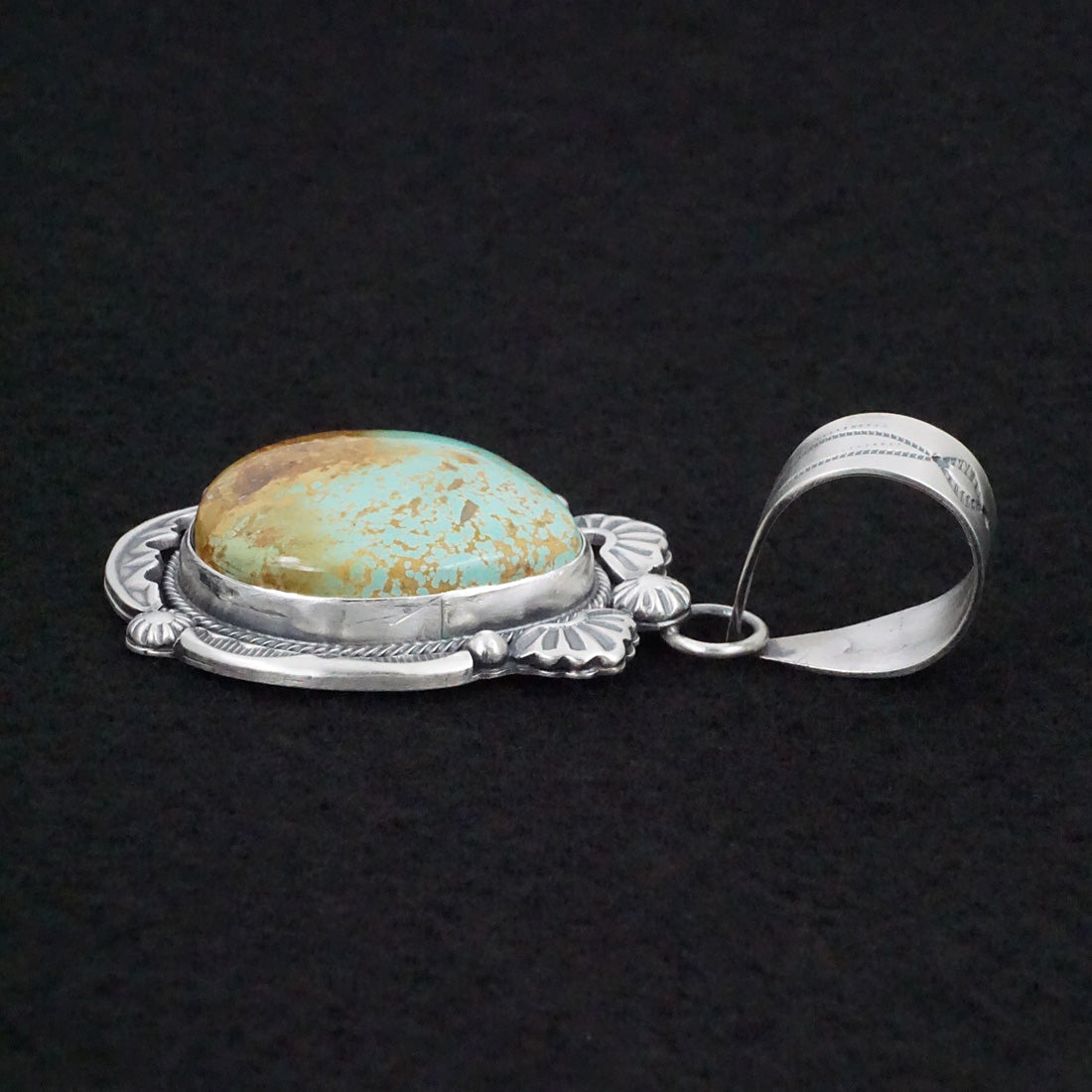 Jackson Hoskie Turquoise & Sterling Silver Pendant