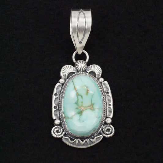 Jackson Hoskie Turquoise & Sterling Silver Pendant