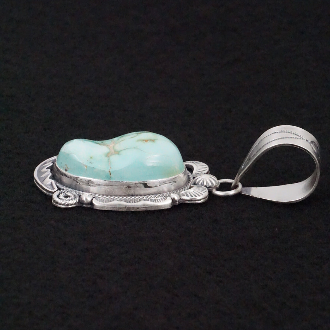 Jackson Hoskie Turquoise & Sterling Silver Pendant