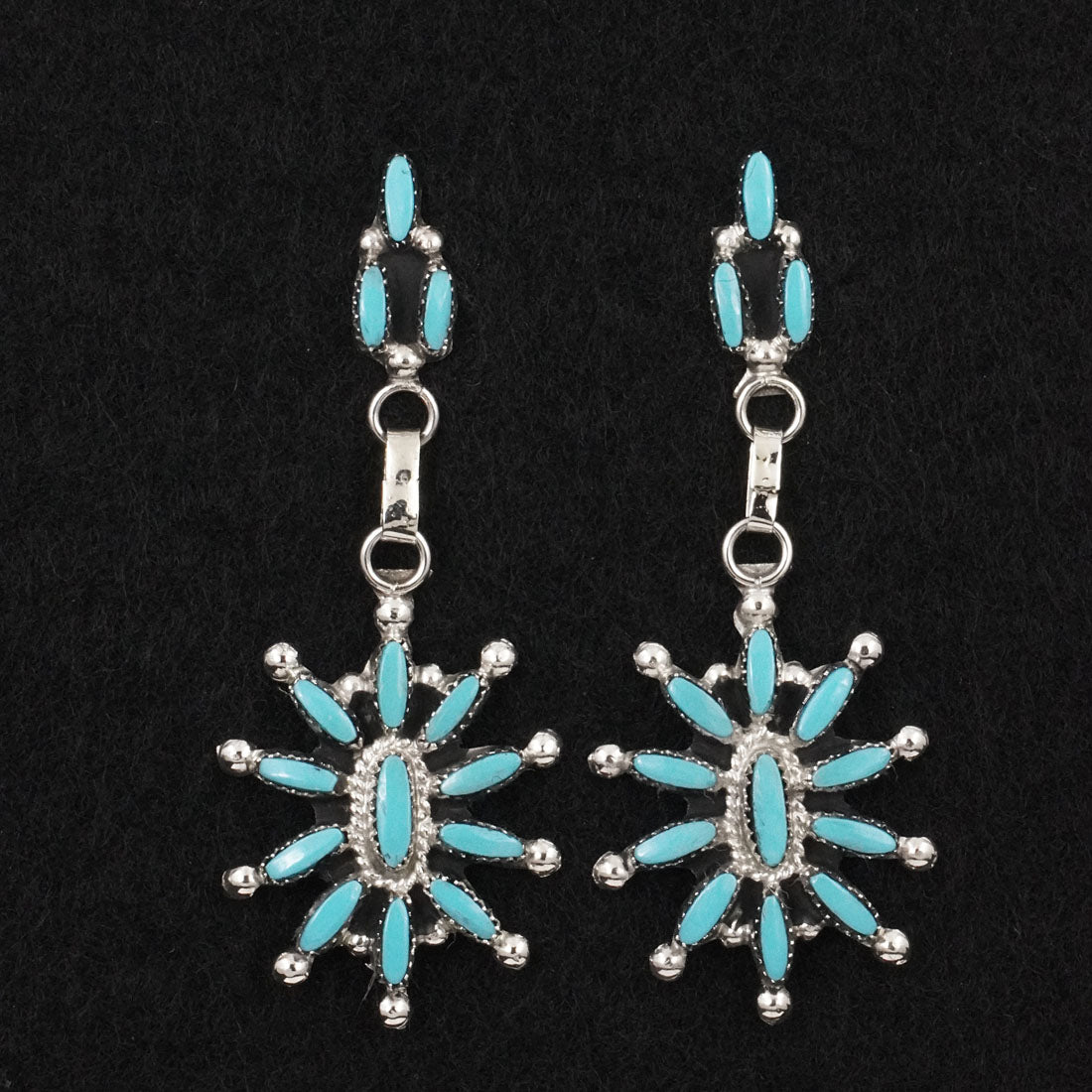Evonne Hustito Turquoise & Sterling Silver Earrings