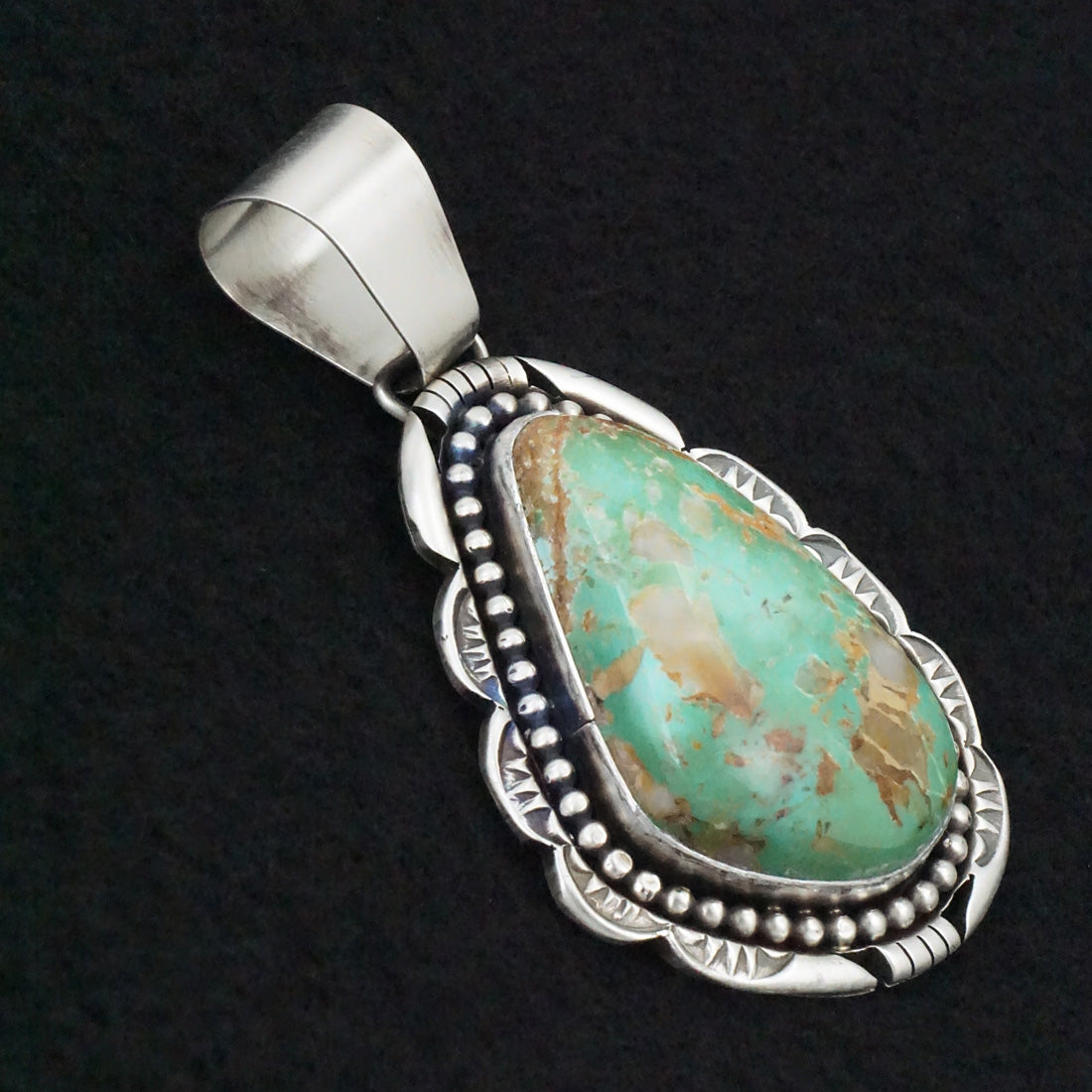 Paul Livingston Turquoise & Sterling Silver Pendant