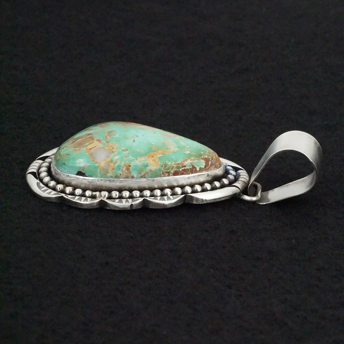 Paul Livingston Turquoise & Sterling Silver Pendant