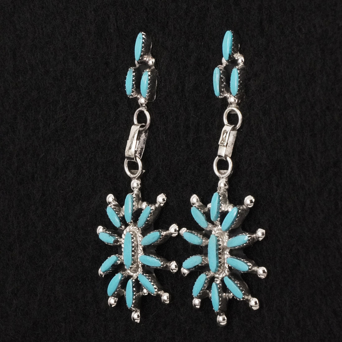 Evonne Hustito Turquoise & Sterling Silver Earrings