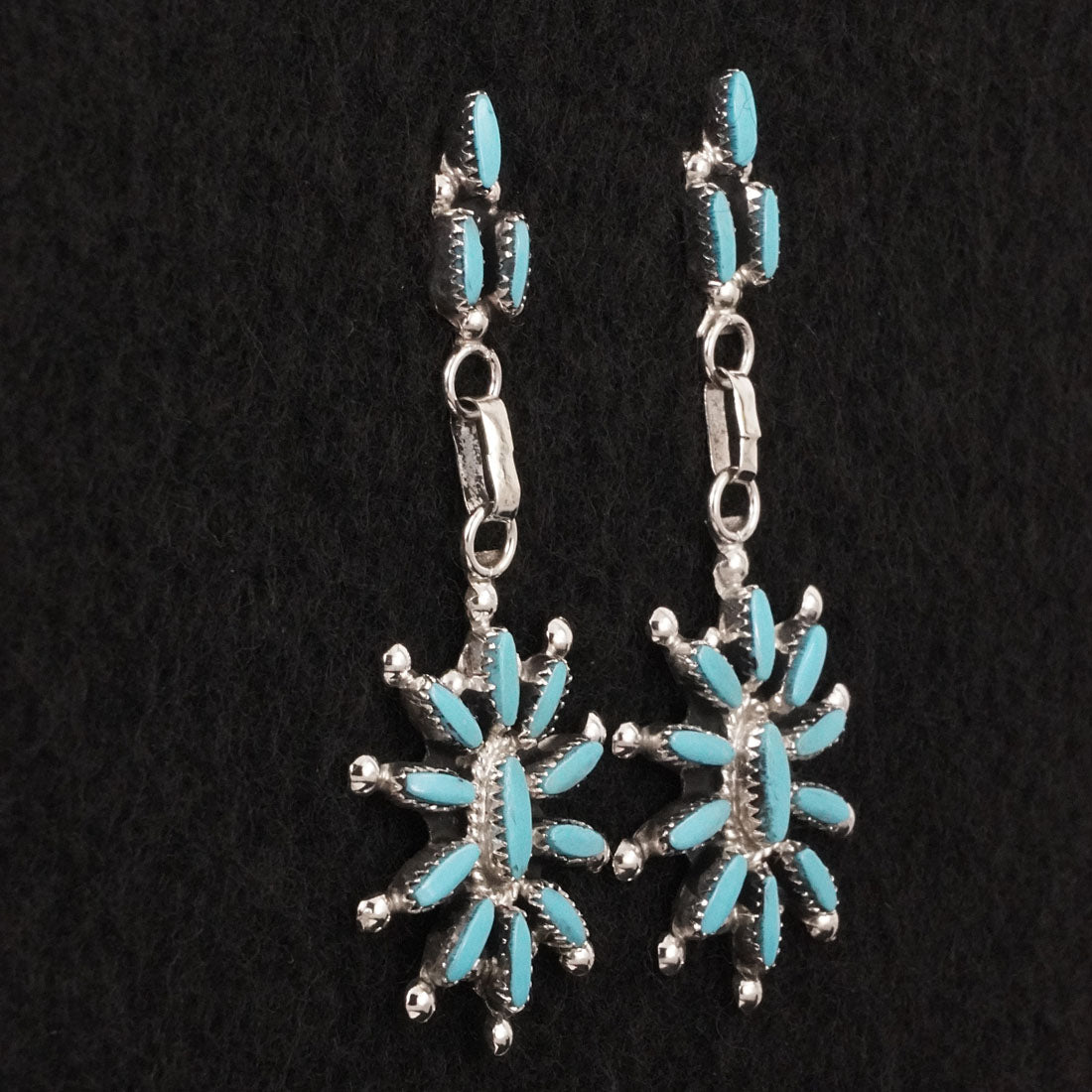 Evonne Hustito Turquoise & Sterling Silver Earrings