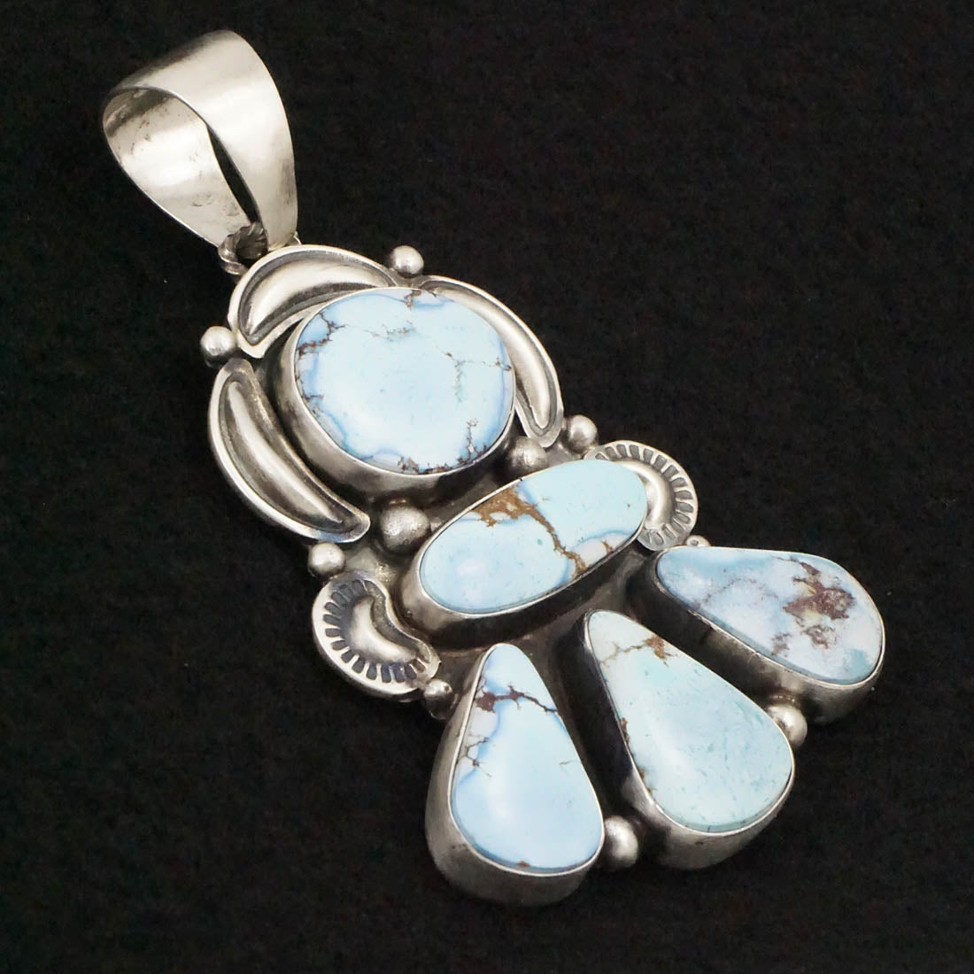 Darrin Livingston Turquoise & Sterling Silver Earrings & Pendant