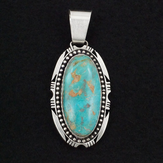 Paul Livingston Turquoise & Sterling Silver Pendant