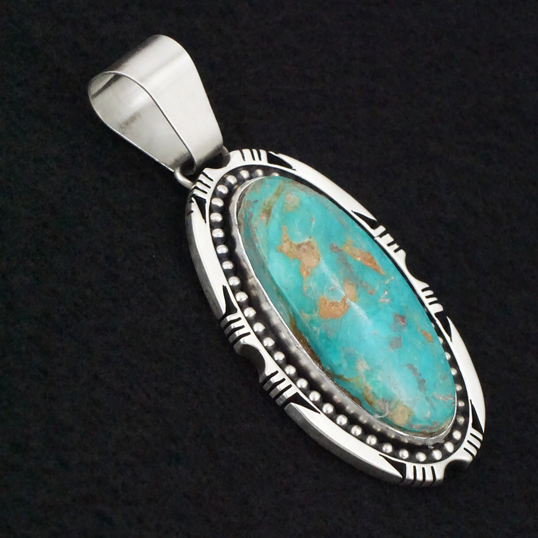 Paul Livingston Turquoise & Sterling Silver Pendant