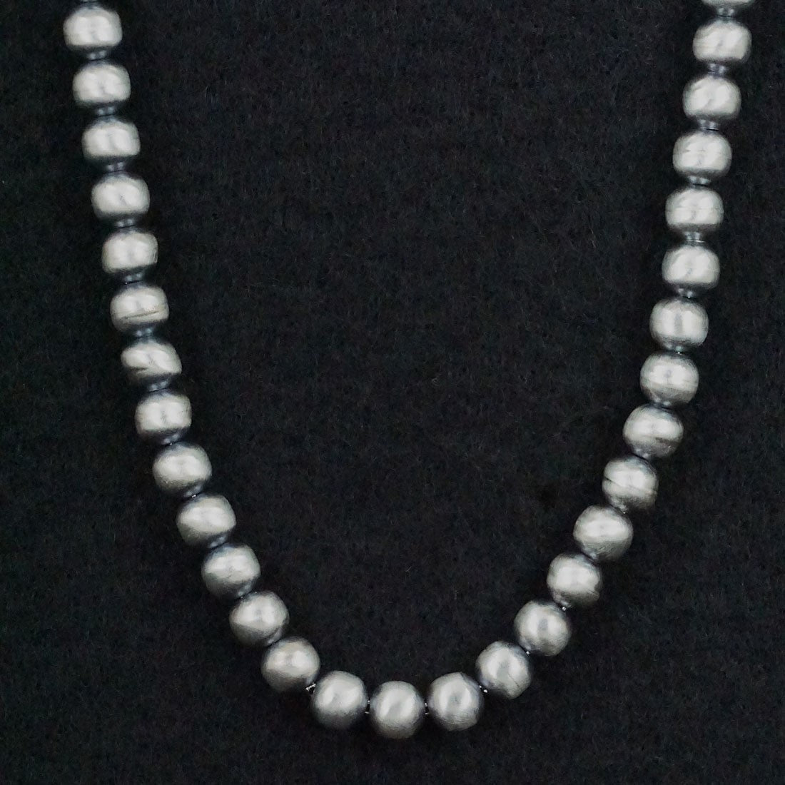 Dorinda Mariano Sterling Silver Navajo Pearl Necklace 20"