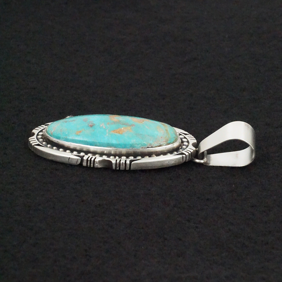 Paul Livingston Turquoise & Sterling Silver Pendant