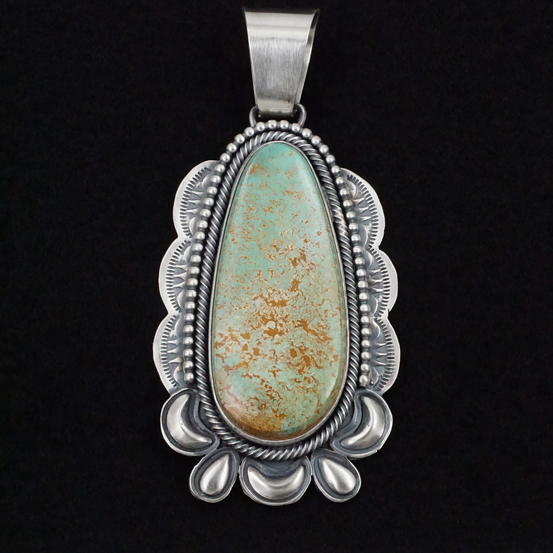 Paul Livingston Turquoise & Sterling Silver Pendant