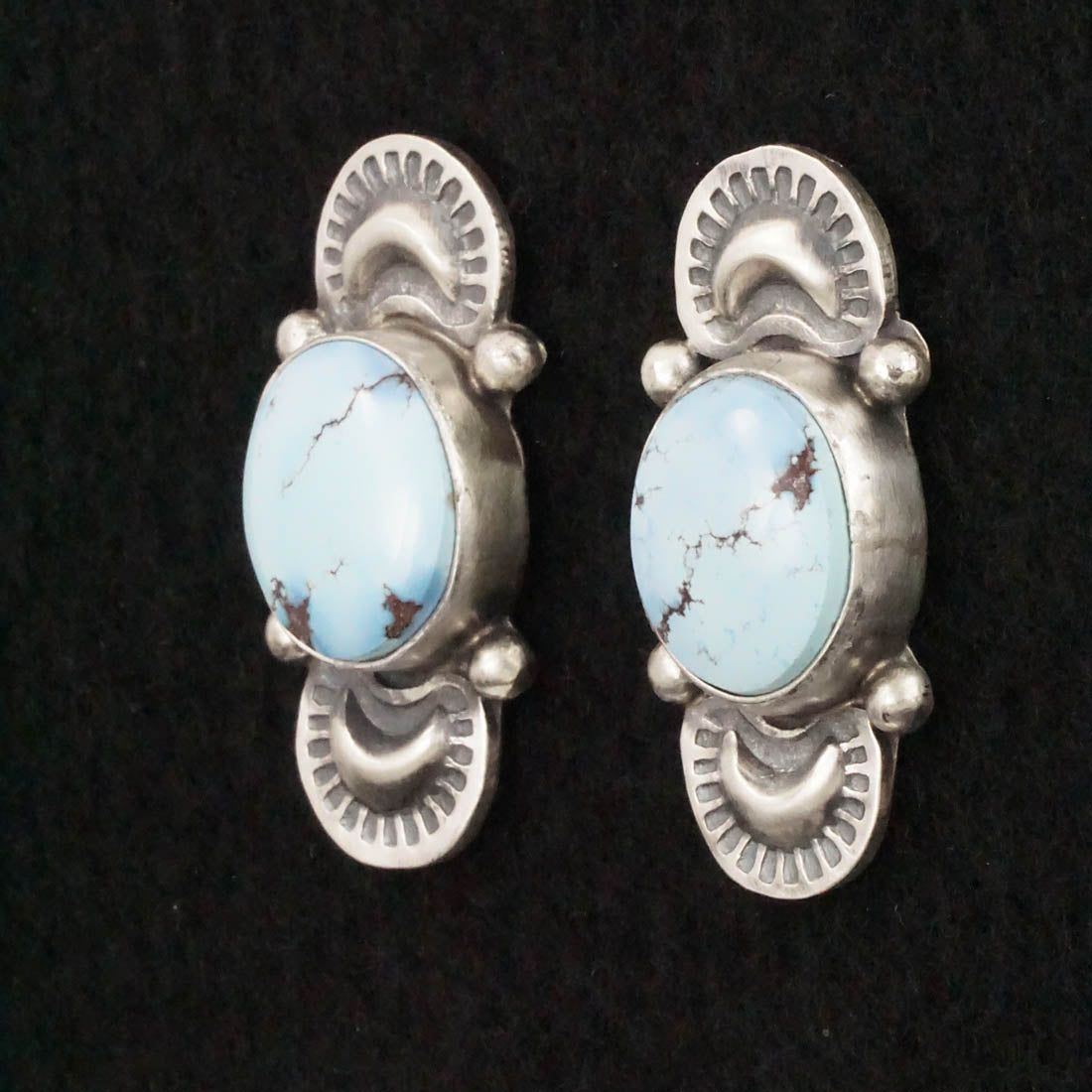 Darrin Livingston Turquoise & Sterling Silver Earrings & Pendant