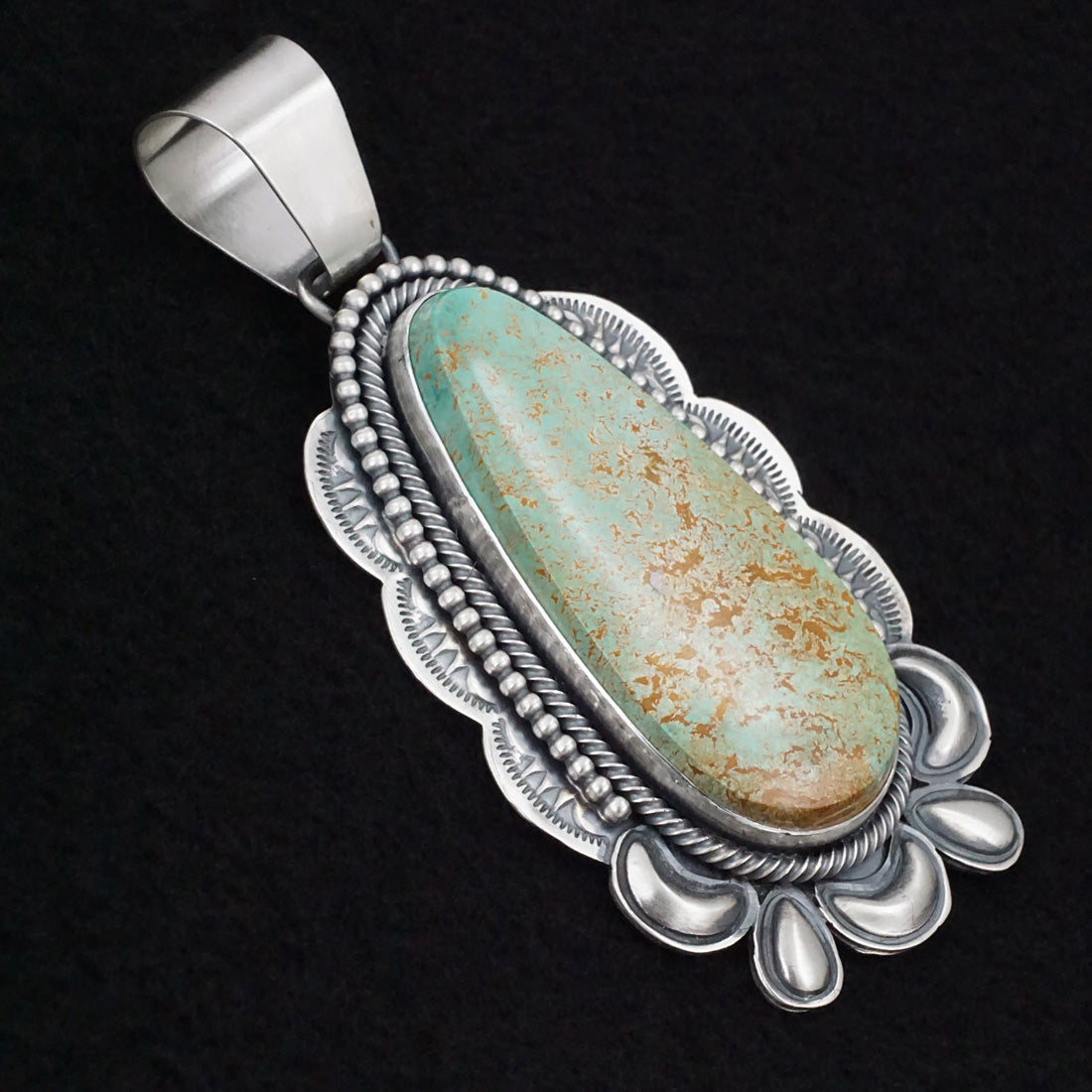 Paul Livingston Turquoise & Sterling Silver Pendant