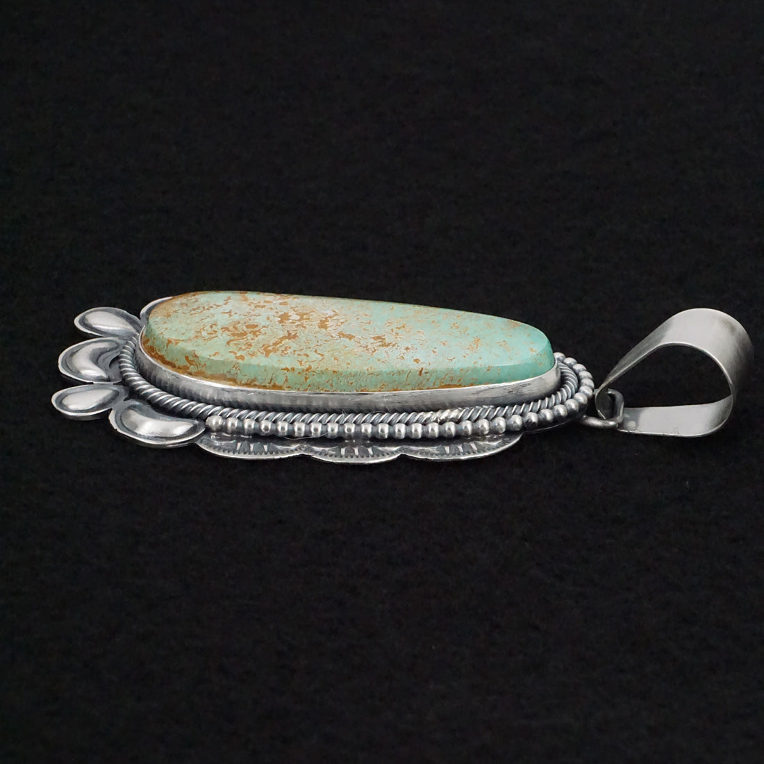 Paul Livingston Turquoise & Sterling Silver Pendant