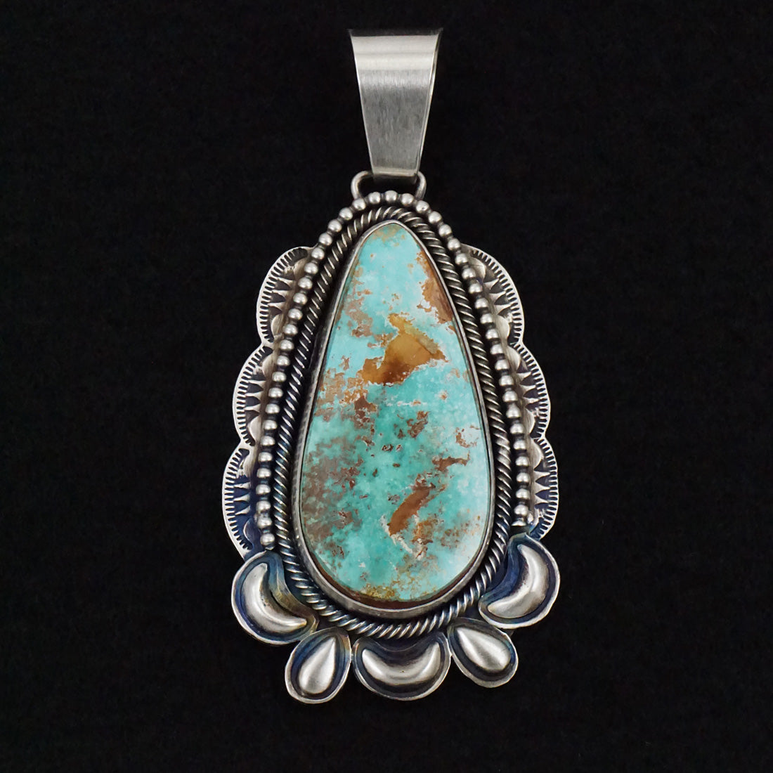 Paul Livingston Turquoise & Sterling Silver Pendant