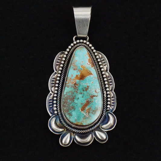 Paul Livingston Turquoise & Sterling Silver Pendant