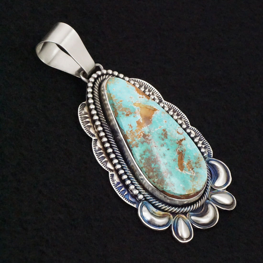 Paul Livingston Turquoise & Sterling Silver Pendant