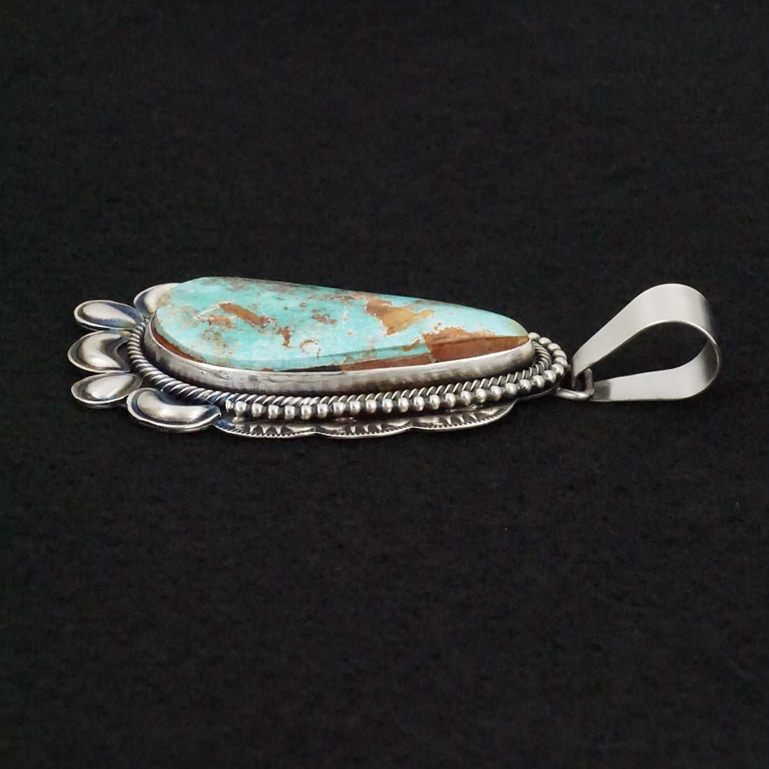 Paul Livingston Turquoise & Sterling Silver Pendant