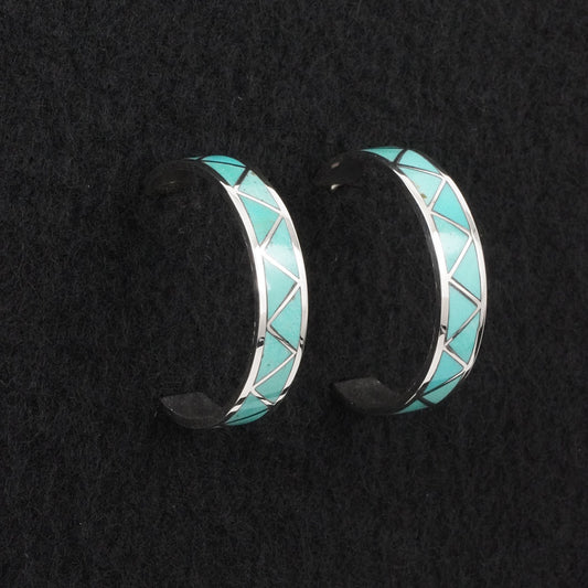 Joann Peina Turquoise & Sterling Silver Earrings