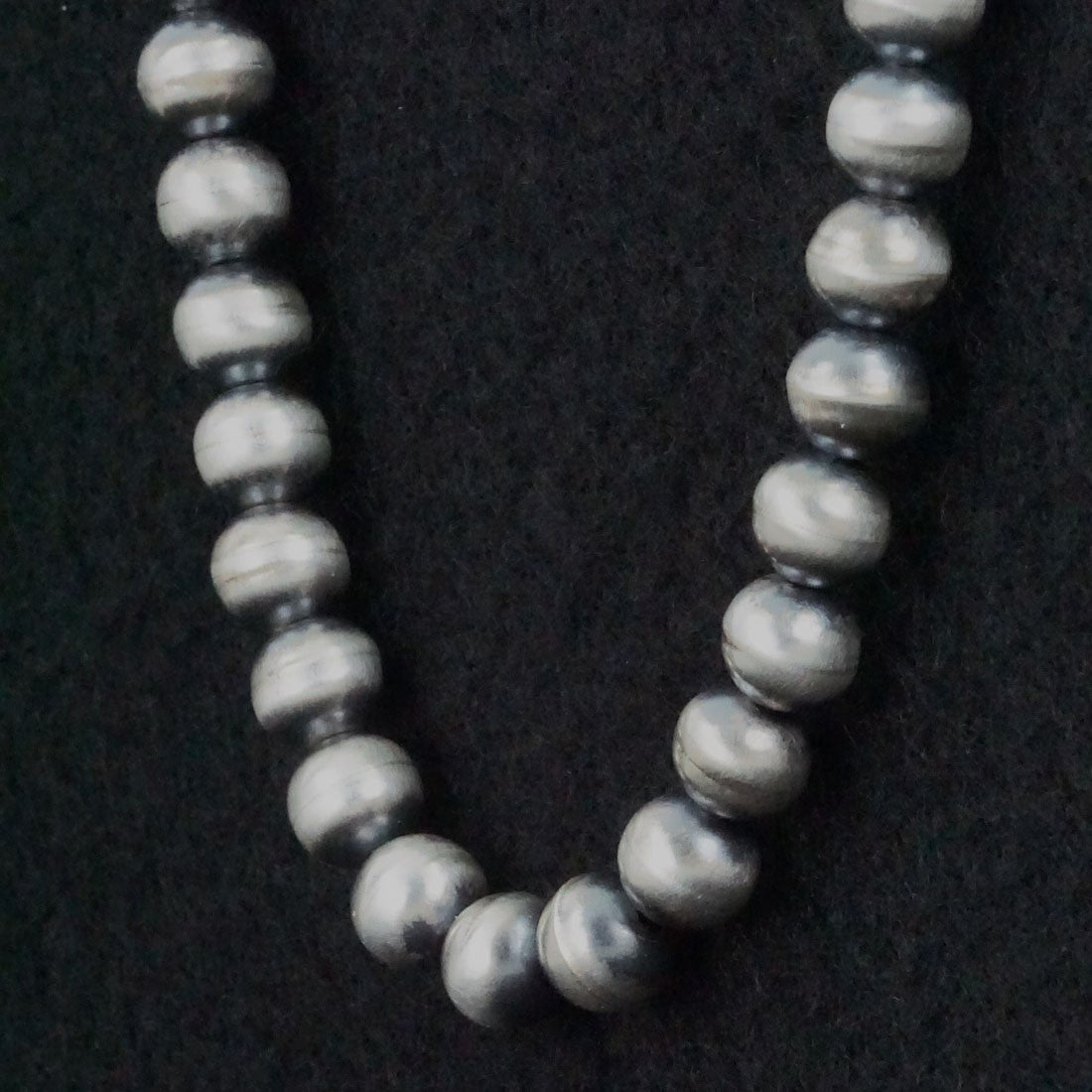 Bryannen Halwood Sterling Silver Navajo Pearl Necklace 24"