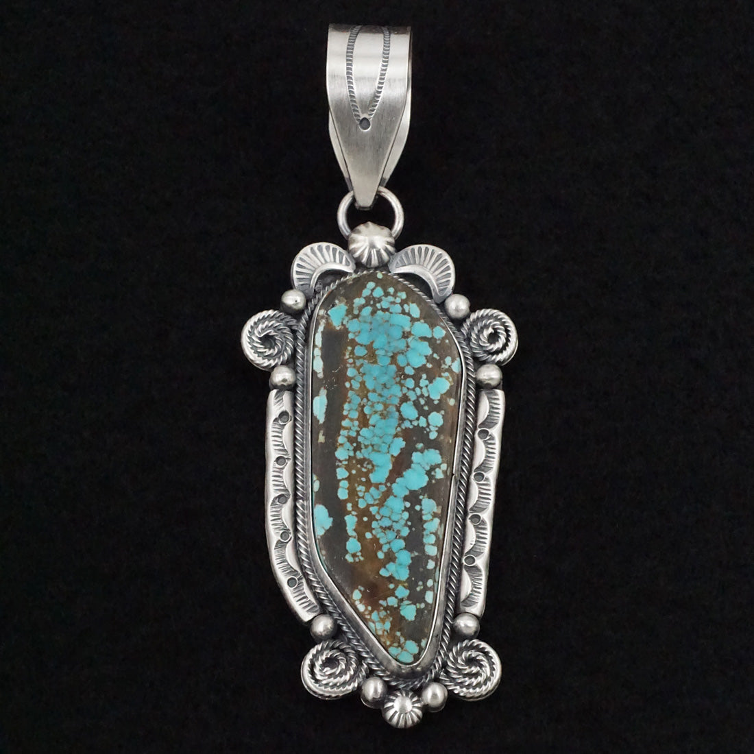 Jackson Hoskie Turquoise & Sterling Silver Pendant