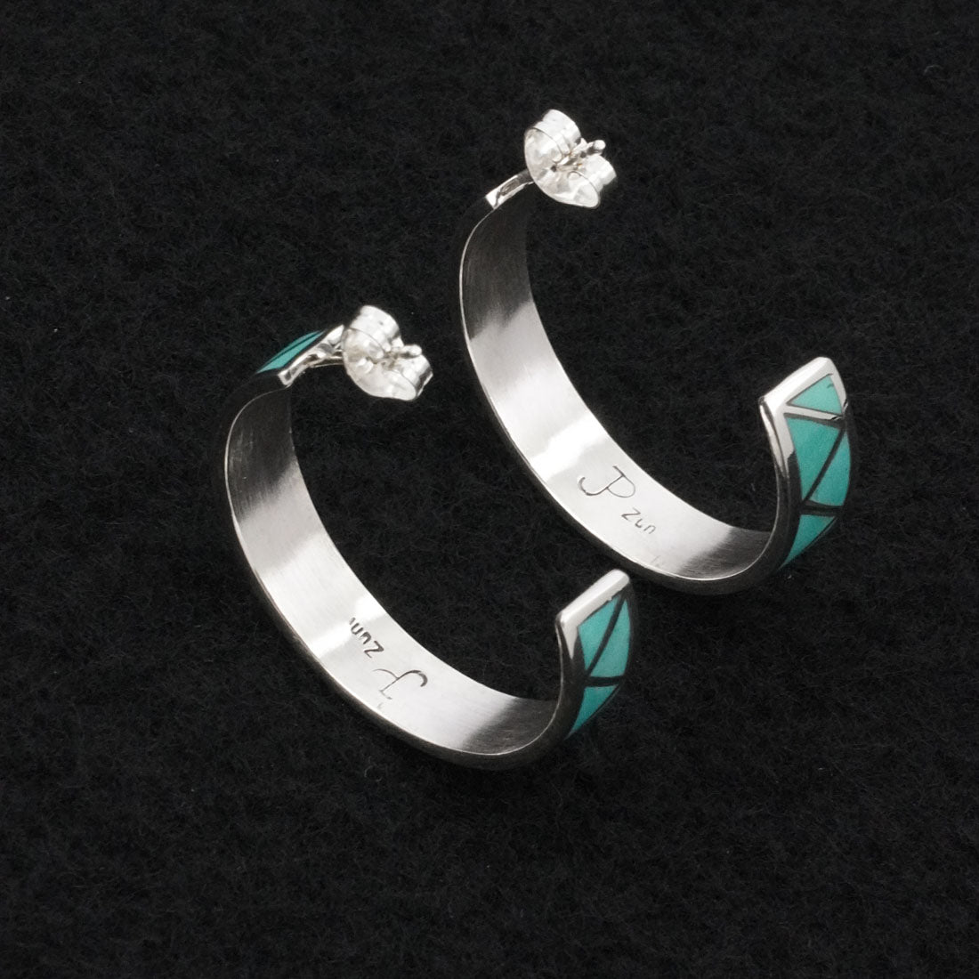 Joann Peina Turquoise & Sterling Silver Earrings