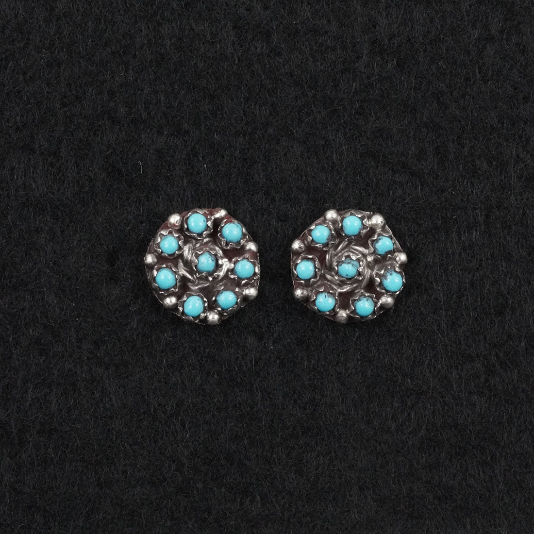 Randy Hooee Turquoise & Sterling Silver Earrings