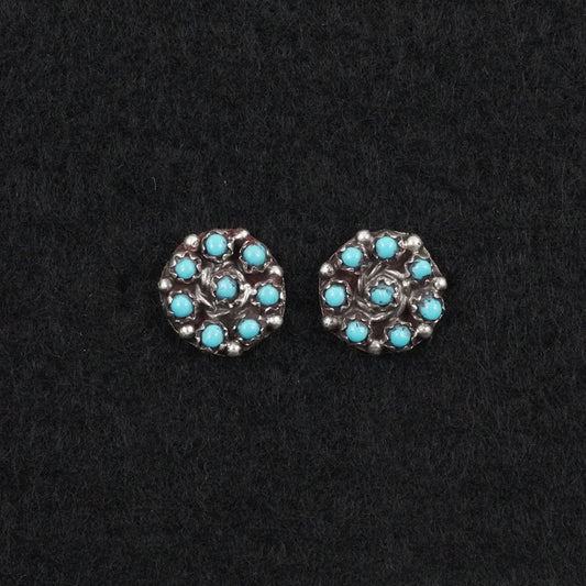 Randy Hooee Turquoise & Sterling Silver Earrings