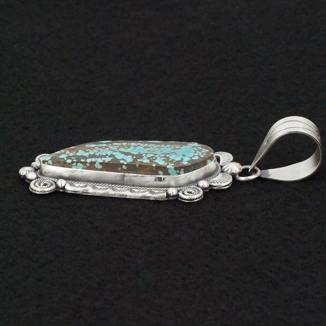 Jackson Hoskie Turquoise & Sterling Silver Pendant