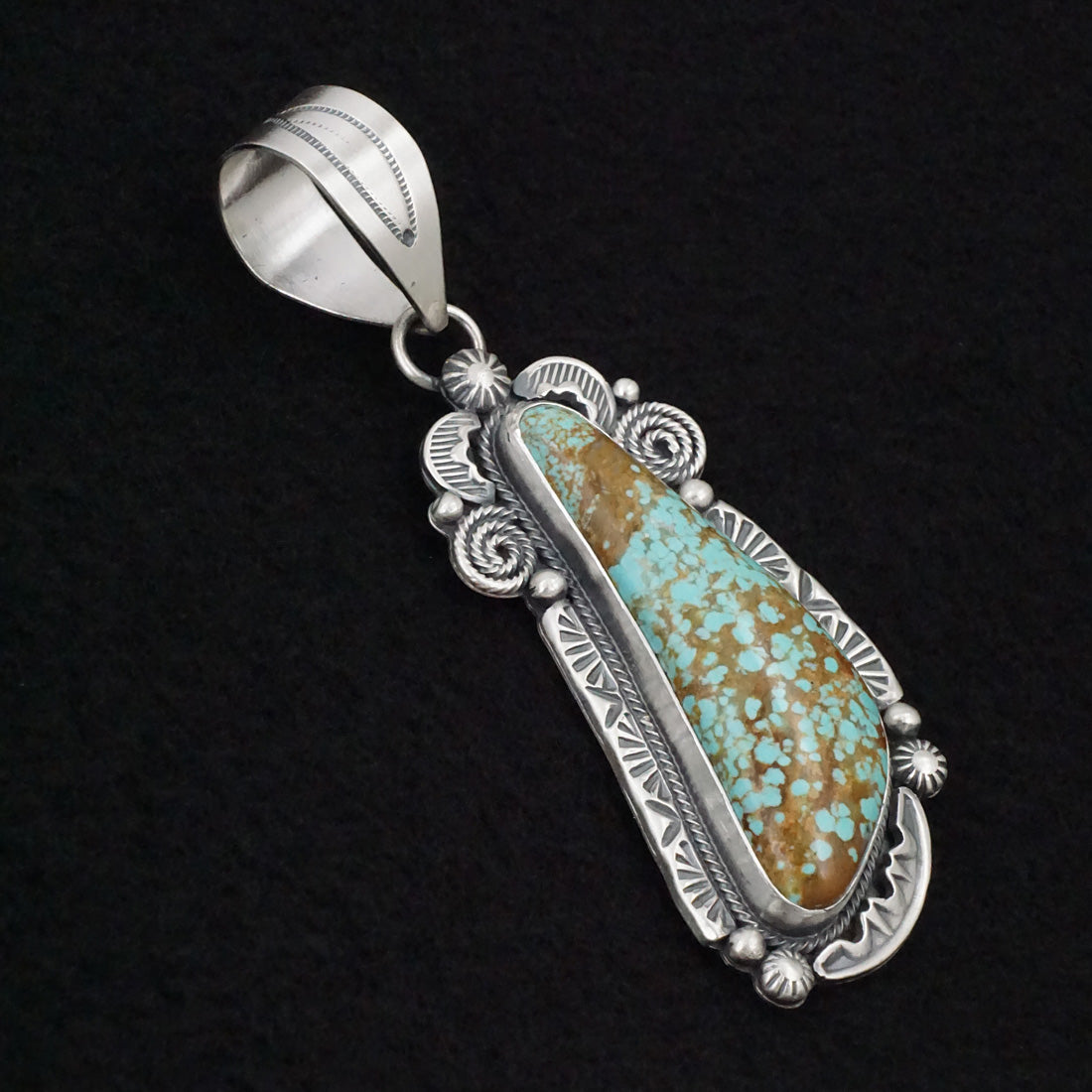 Jackson Hoskie Turquoise & Sterling Silver Pendant