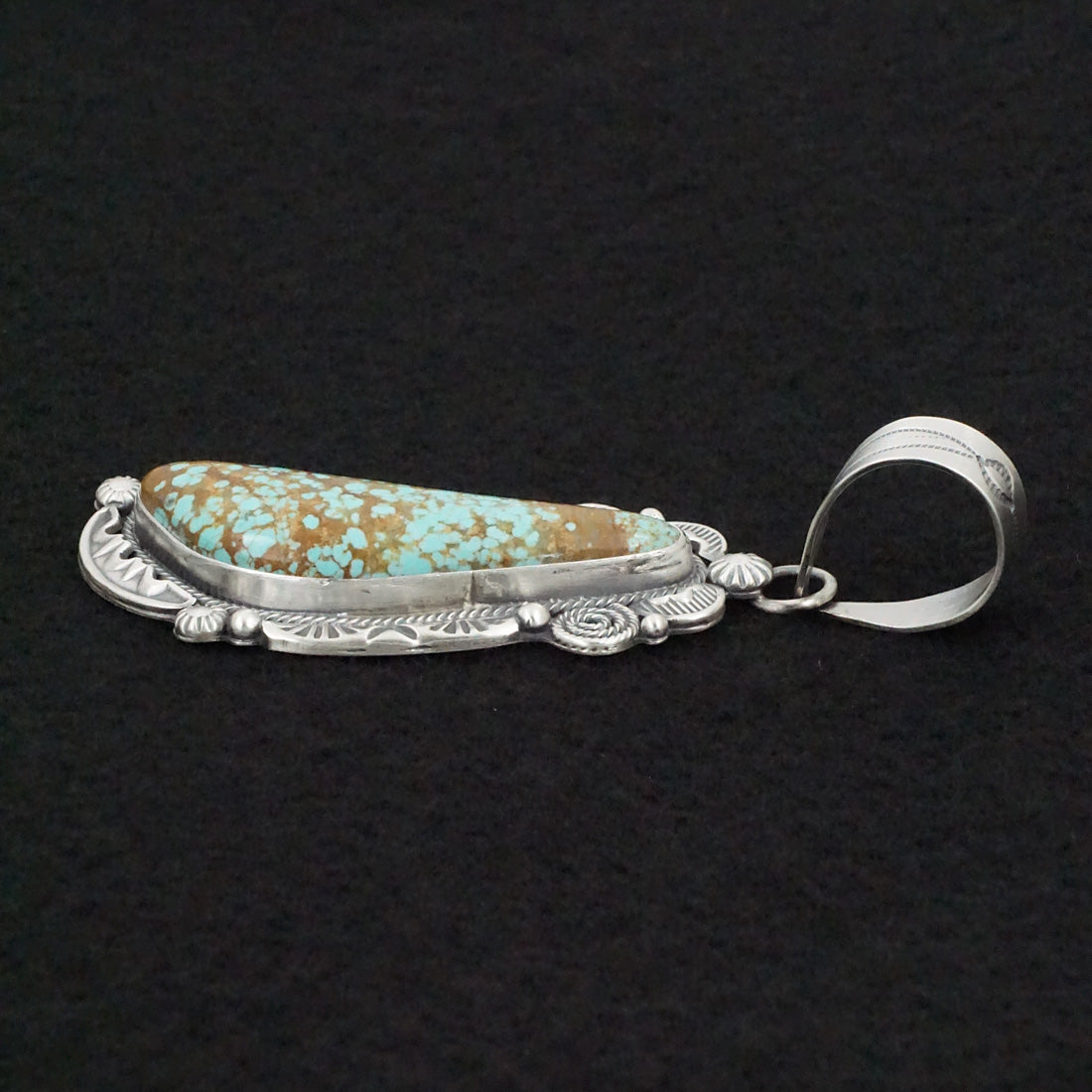 Jackson Hoskie Turquoise & Sterling Silver Pendant