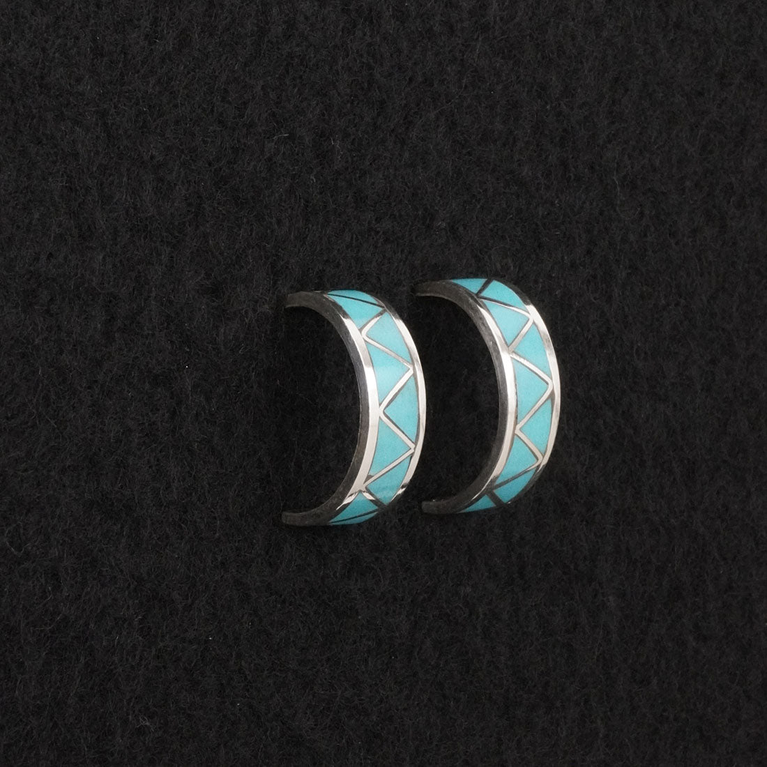 Claudine Haloo Turquoise & Sterling Silver Earrings