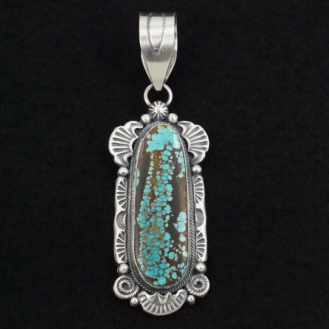 Jackson Hoskie Turquoise & Sterling Silver Pendant