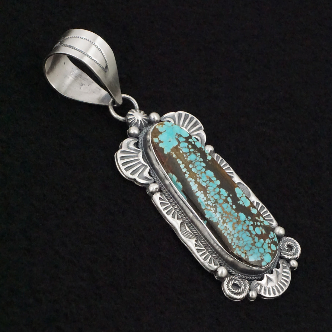 Jackson Hoskie Turquoise & Sterling Silver Pendant