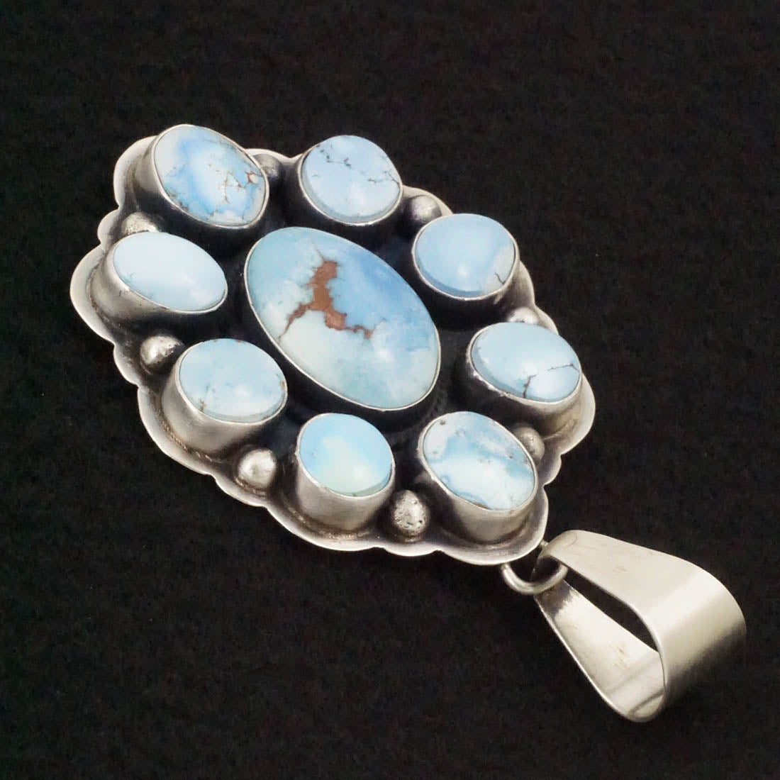 Darrin Livingston Turquoise & Sterling Silver Earrings & Pendant