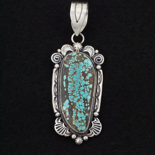 Jackson Hoskie Turquoise & Sterling Silver Pendant