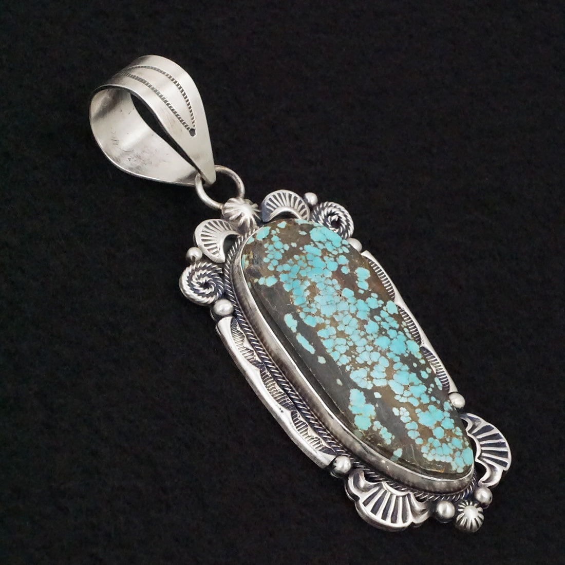 Jackson Hoskie Turquoise & Sterling Silver Pendant