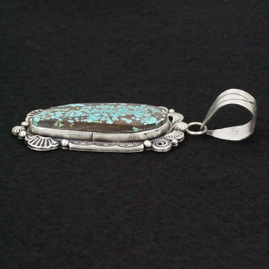 Jackson Hoskie Turquoise & Sterling Silver Pendant