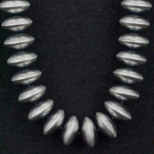 Bryannen Halwood Sterling Silver Navajo Pearl Necklace 24"