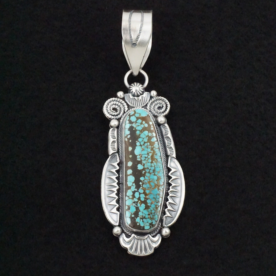 Jackson Hoskie Turquoise & Sterling Silver Pendant